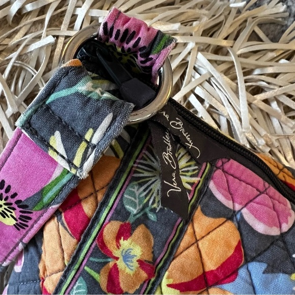 VERA BRADLEY Va Va Bloom 2012 Zip Hipster Crossbody Gray Pink Yellow Floral - Picture 5 of 17